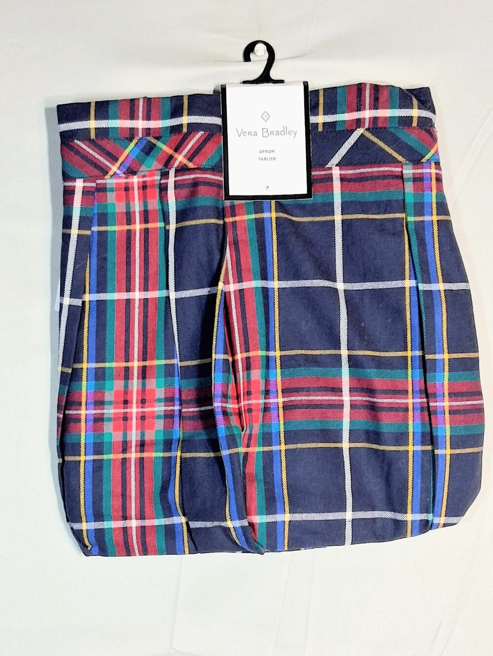 Vera Bradley 32" NWT Long Tartan Plaid Pleated Front Bib Apron